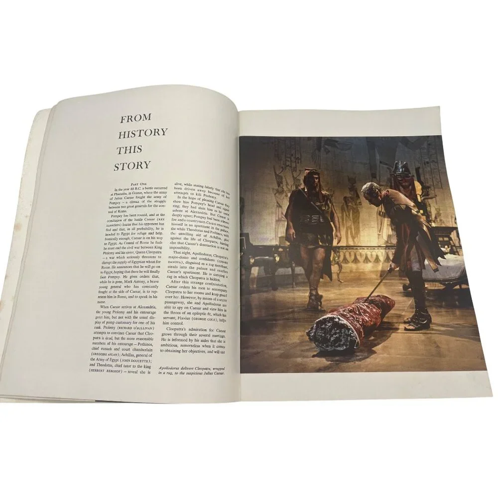 1963 Cleopatra Movie Souvenir Program Elizabeth Taylor Richard Burton Vintage - Picture 6 of 9